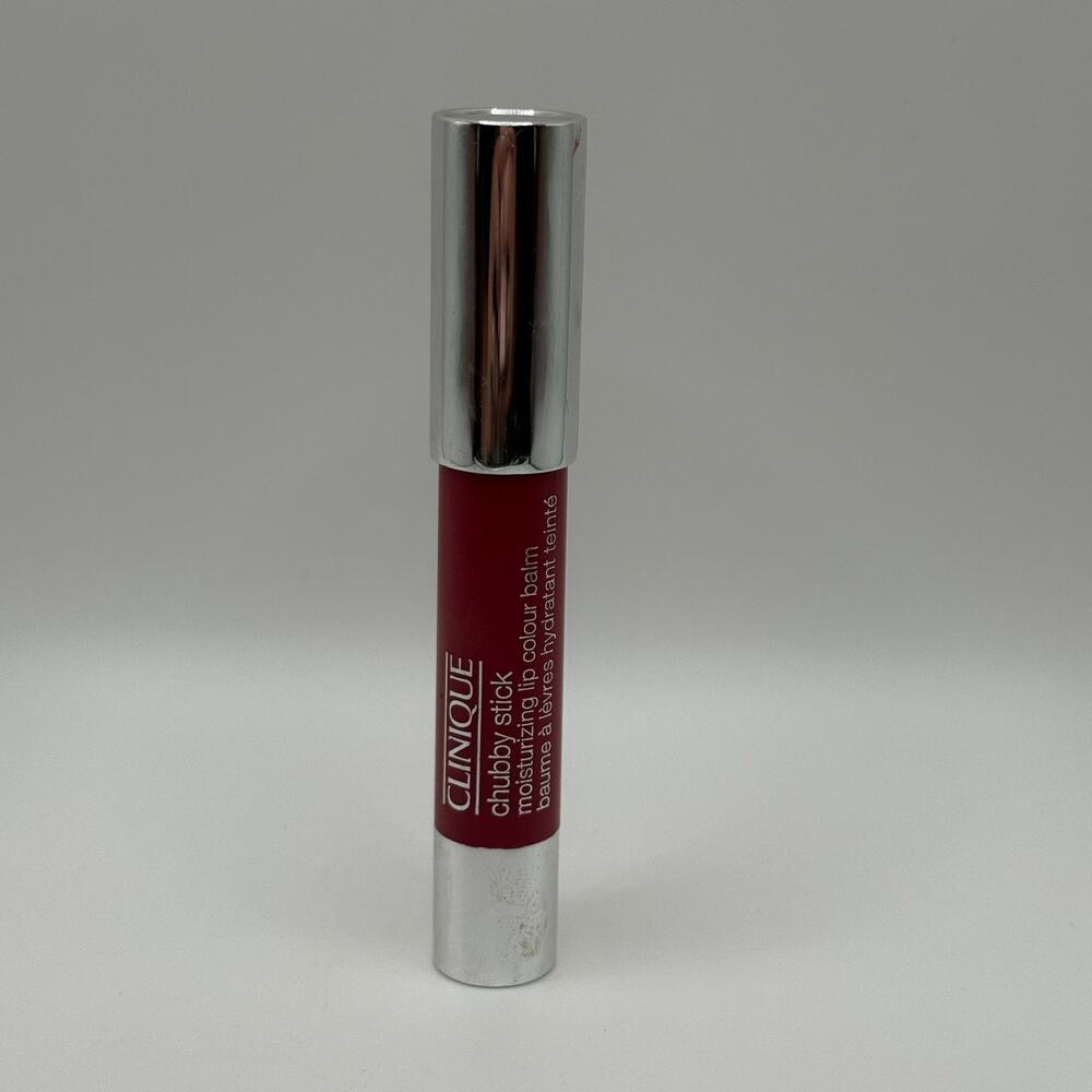 Clinique Chubby Stick Lip Balm 07 SUPER STRAWBERRY Moisturizing .10 OZ / 3g